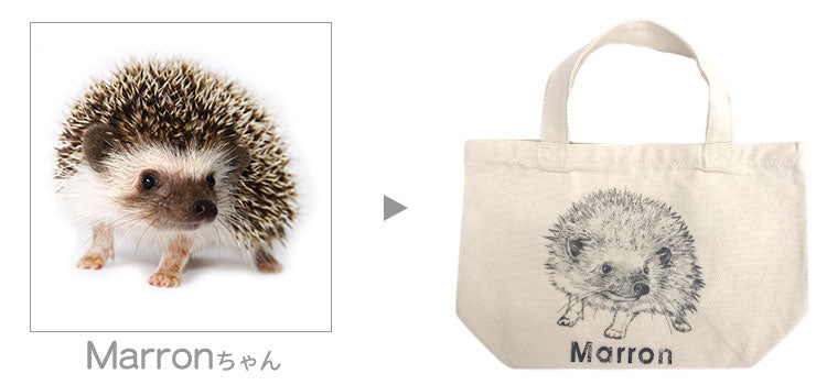 いつでも一緒♪世界に一つのトートバッグ♪写真から作るオリジナルミニトートバッグ