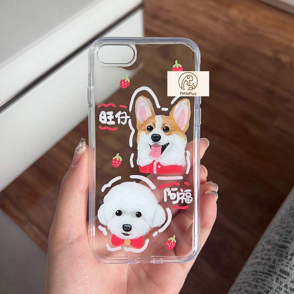 いつでも一緒♪世界に一つのスマホケース♪写真から作るオリジナル携帯ケース　いちご