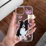 いつでも一緒♪世界に一つのスマホケース♪写真から作るオリジナル携帯ケース　ハート（ピンク）