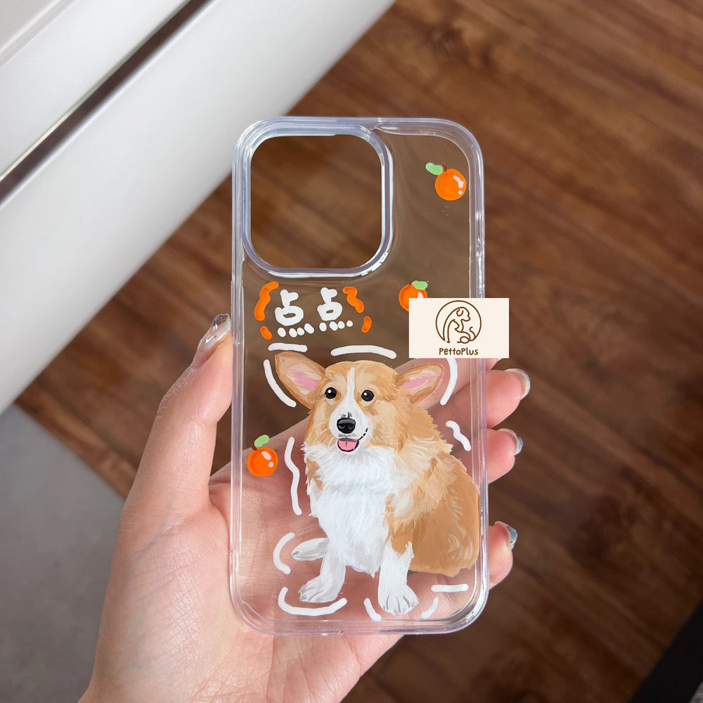いつでも一緒♪世界に一つのスマホケース♪写真から作るオリジナル携帯ケース　オレンジ